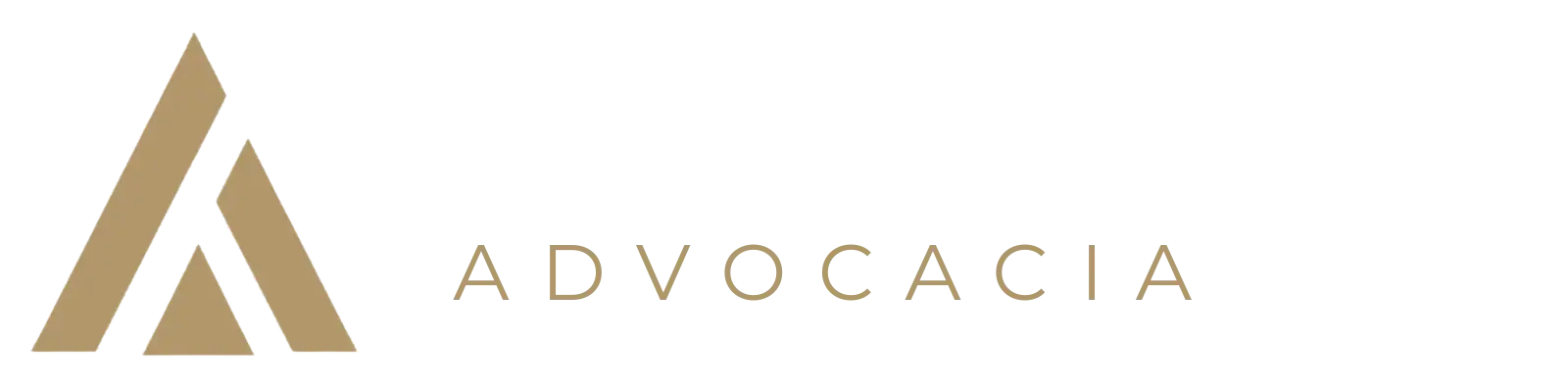 Logo Andere Neto Advocacia com triângulo dourado.